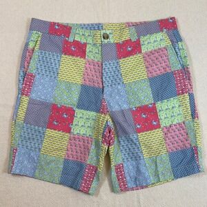 Vineyard Vines Men's Patchwork Printed Shorts Size 33 Nautical Preppy
